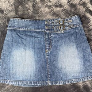 Mini jean skirt